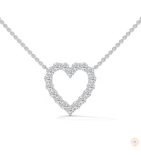 0.50 CT. Heart Diamond Pendant