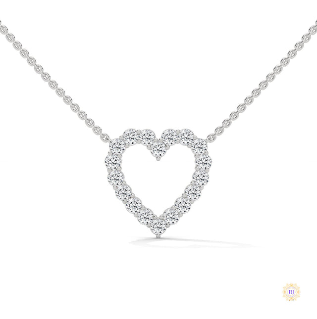 0.50 CT. Heart Diamond Pendant