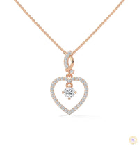 0.50 CT. Heart Drop Pendant