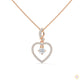 0.50 CT. Heart Drop Pendant