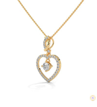 0.50 CT. Heart Drop Pendant