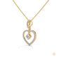 0.50 CT. Heart Drop Pendant