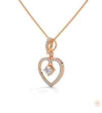 0.50 CT. Heart Drop Pendant