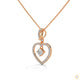 0.50 CT. Heart Drop Pendant
