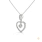 0.50 CT. Heart Drop Pendant
