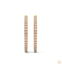 0.50 CT. Inside-Out Diamond Hoop Earrings