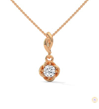 0.50 CT. Solitaire Twist Bloom Pendant
