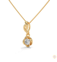 0.50 CT. Solitaire Twist Bloom Pendant