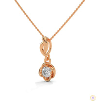 0.50 CT. Solitaire Twist Bloom Pendant