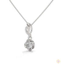 0.50 CT. Solitaire Twist Bloom Pendant