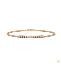 0.50 Ct. Bar Lab Diamond Chain Bracelet Everyday Luxe