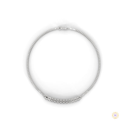 0.50 Ct. Bar Lab Diamond Chain Bracelet Everyday Luxe