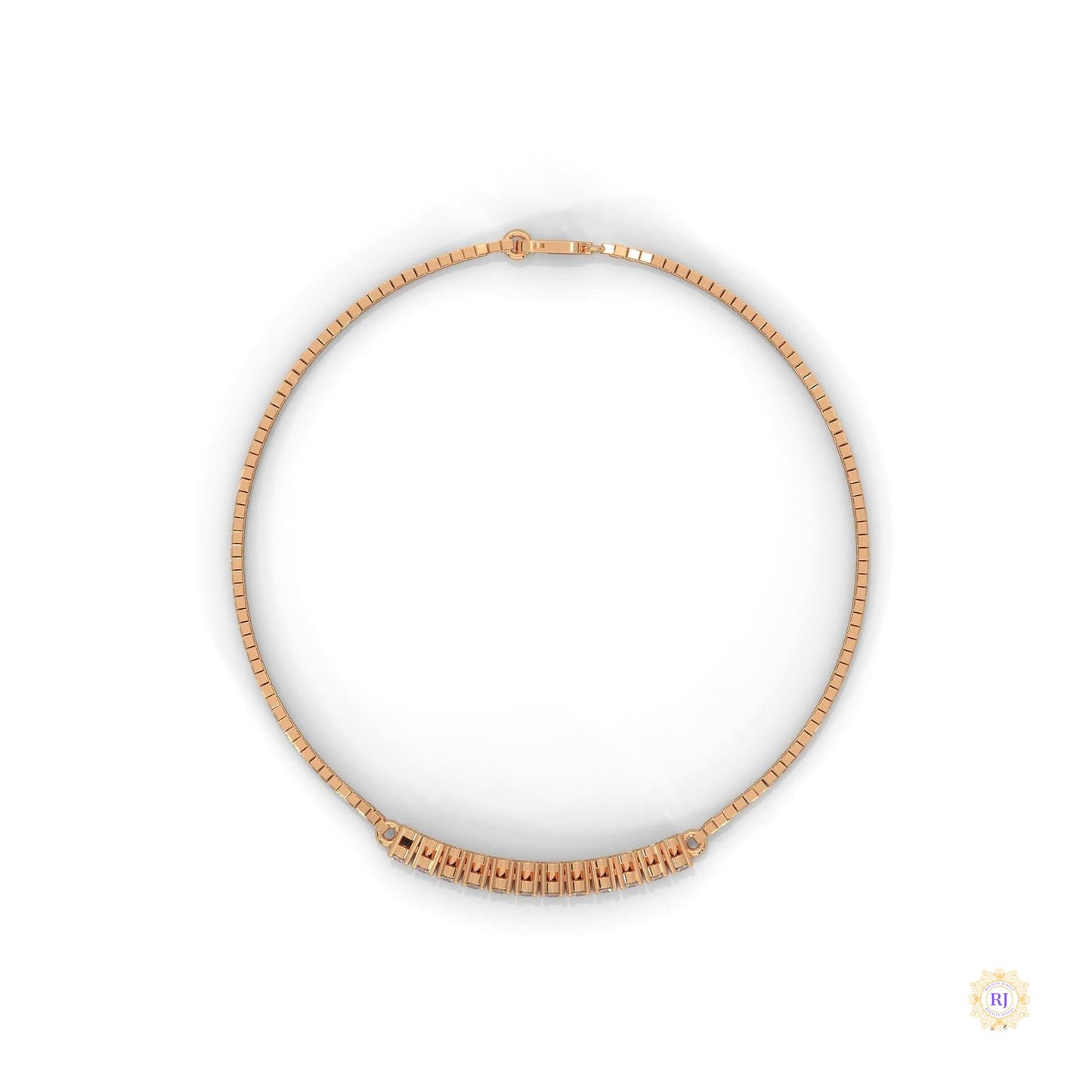 0.50 Ct. Bar Lab Diamond Chain Bracelet Everyday Luxe