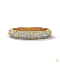 0.50 Ct. Lab Diamond Pavé Band Ring – Elegant Sparkle
