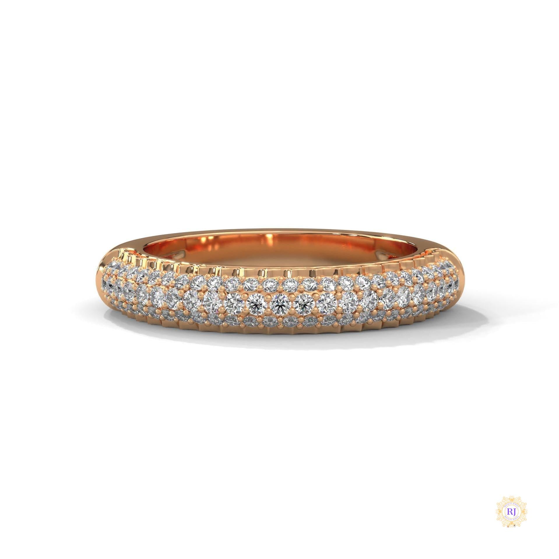 0.50 Ct. Lab Diamond Pavé Band Ring – Elegant Sparkle