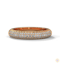 0.50 Ct. Lab Diamond Pavé Band Ring – Elegant Sparkle