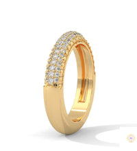 0.50 Ct. Lab Diamond Pavé Band Ring – Elegant Sparkle