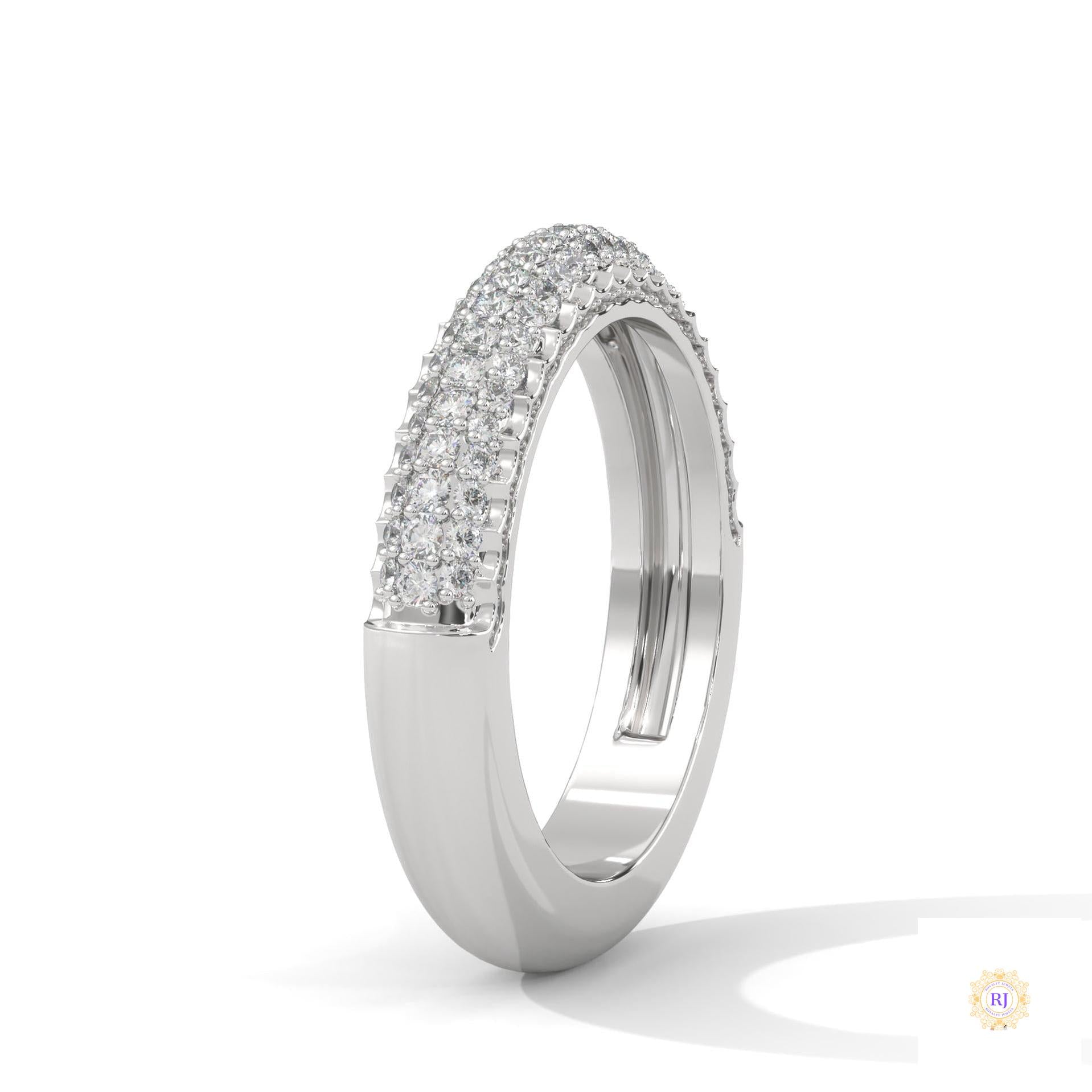 0.50 Ct. Lab Diamond Pavé Band Ring – Elegant Sparkle