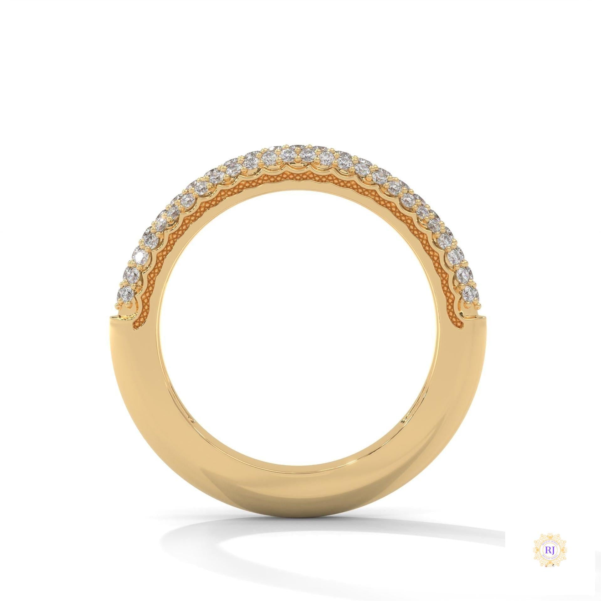 0.50 Ct. Lab Diamond Pavé Band Ring – Elegant Sparkle