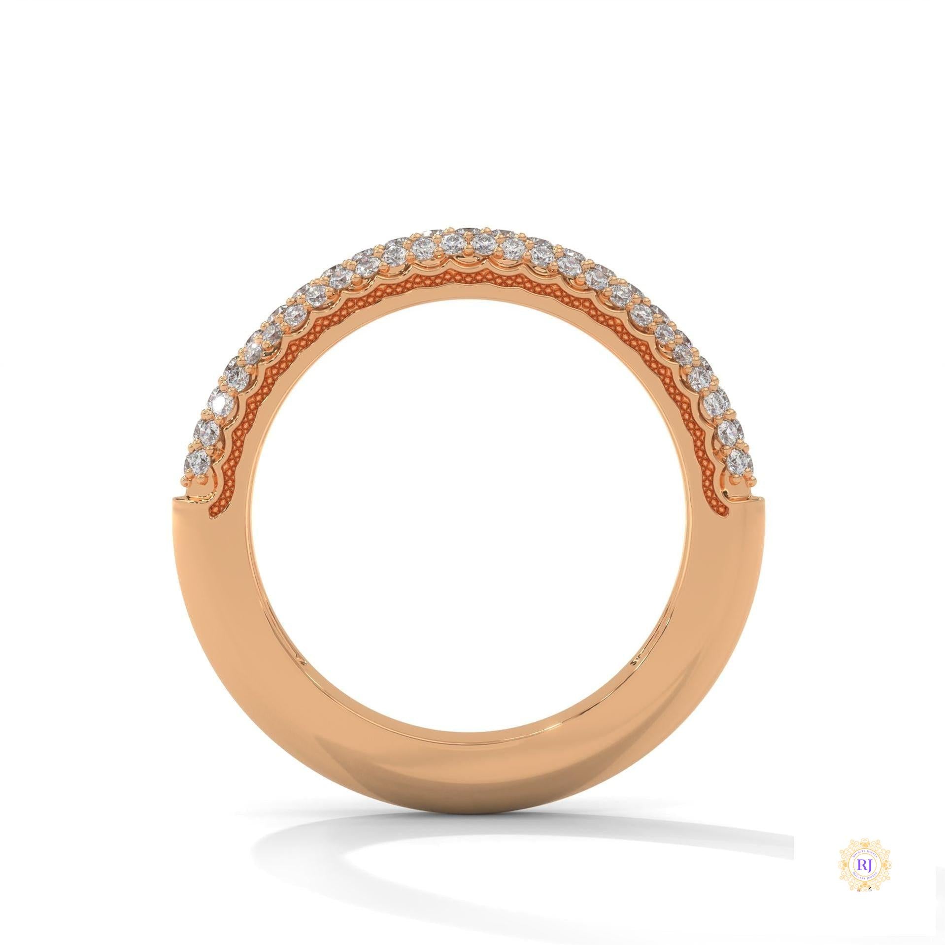0.50 Ct. Lab Diamond Pavé Band Ring – Elegant Sparkle