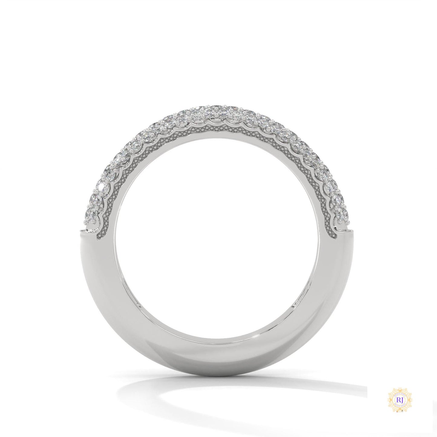 0.50 Ct. Lab Diamond Pavé Band Ring – Elegant Sparkle