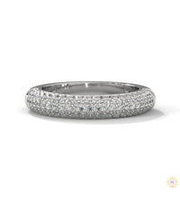 0.50 Ct. Lab Diamond Pavé Band Ring – Elegant Sparkle