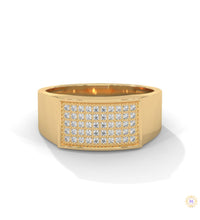 0.50 Ct. Men’s Pavé Lab Diamond Ring | Luxury Finish