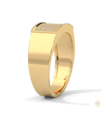 0.50 Ct. Men’s Pavé Lab Diamond Ring | Luxury Finish