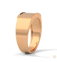 0.50 Ct. Men’s Pavé Lab Diamond Ring | Luxury Finish