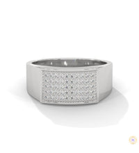 0.50 Ct. Men’s Pavé Lab Diamond Ring | Luxury Finish