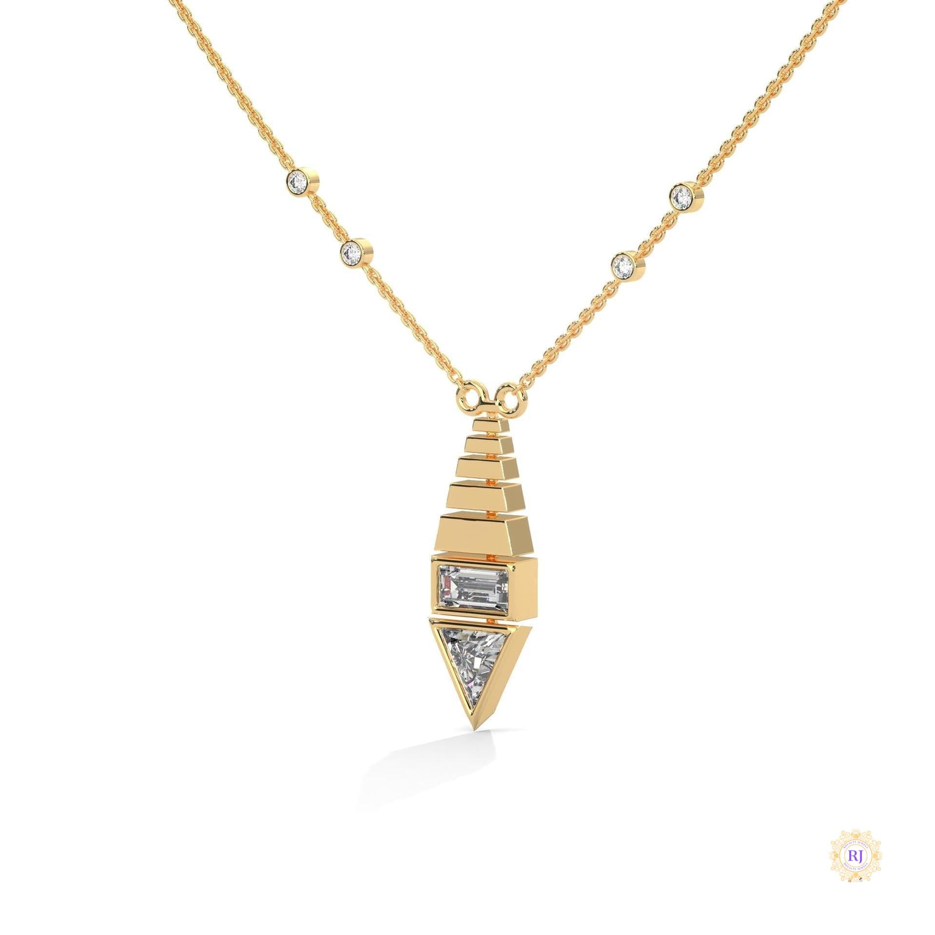 0.60 CT. Art Deco Diamond Pendant