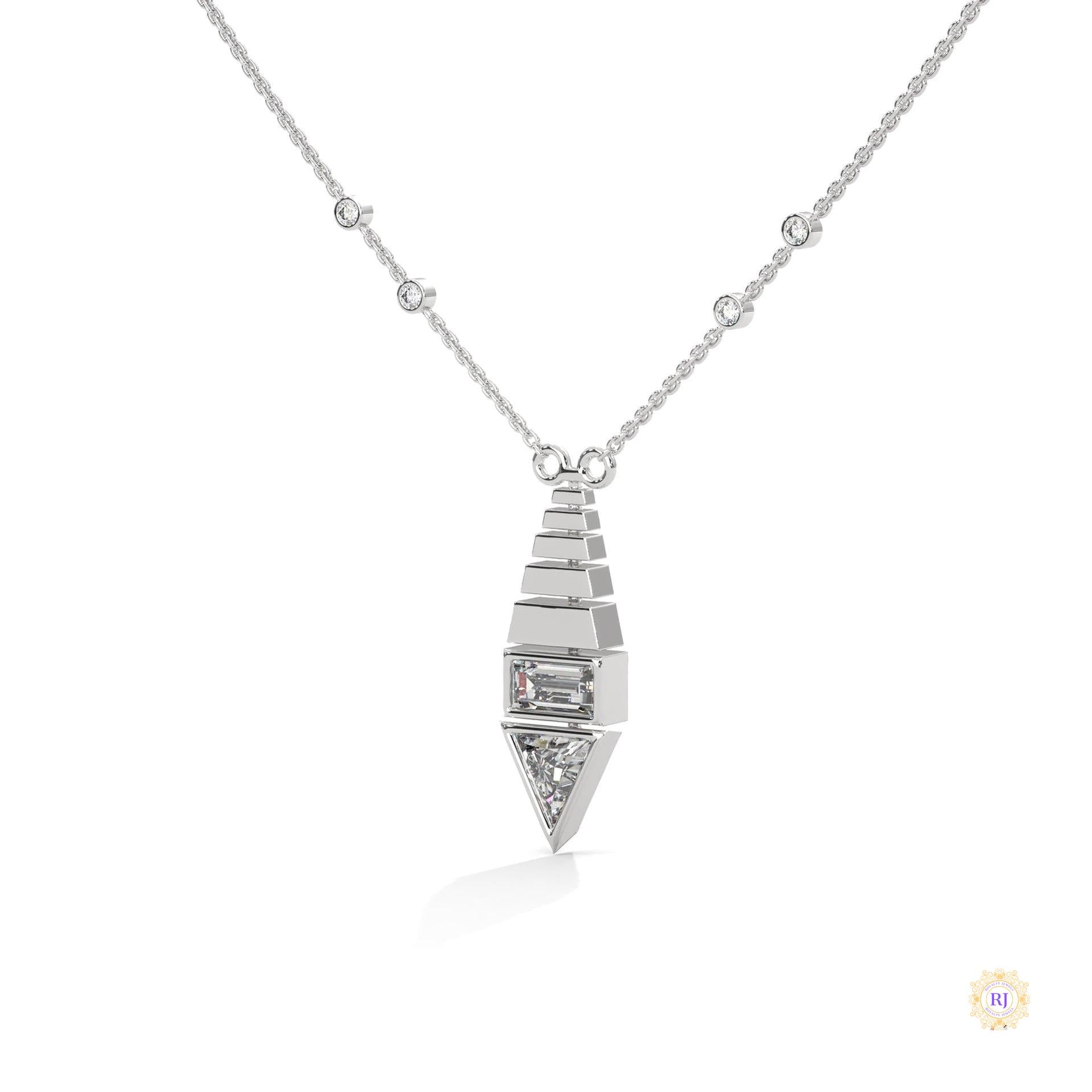 0.60 CT. Art Deco Diamond Pendant