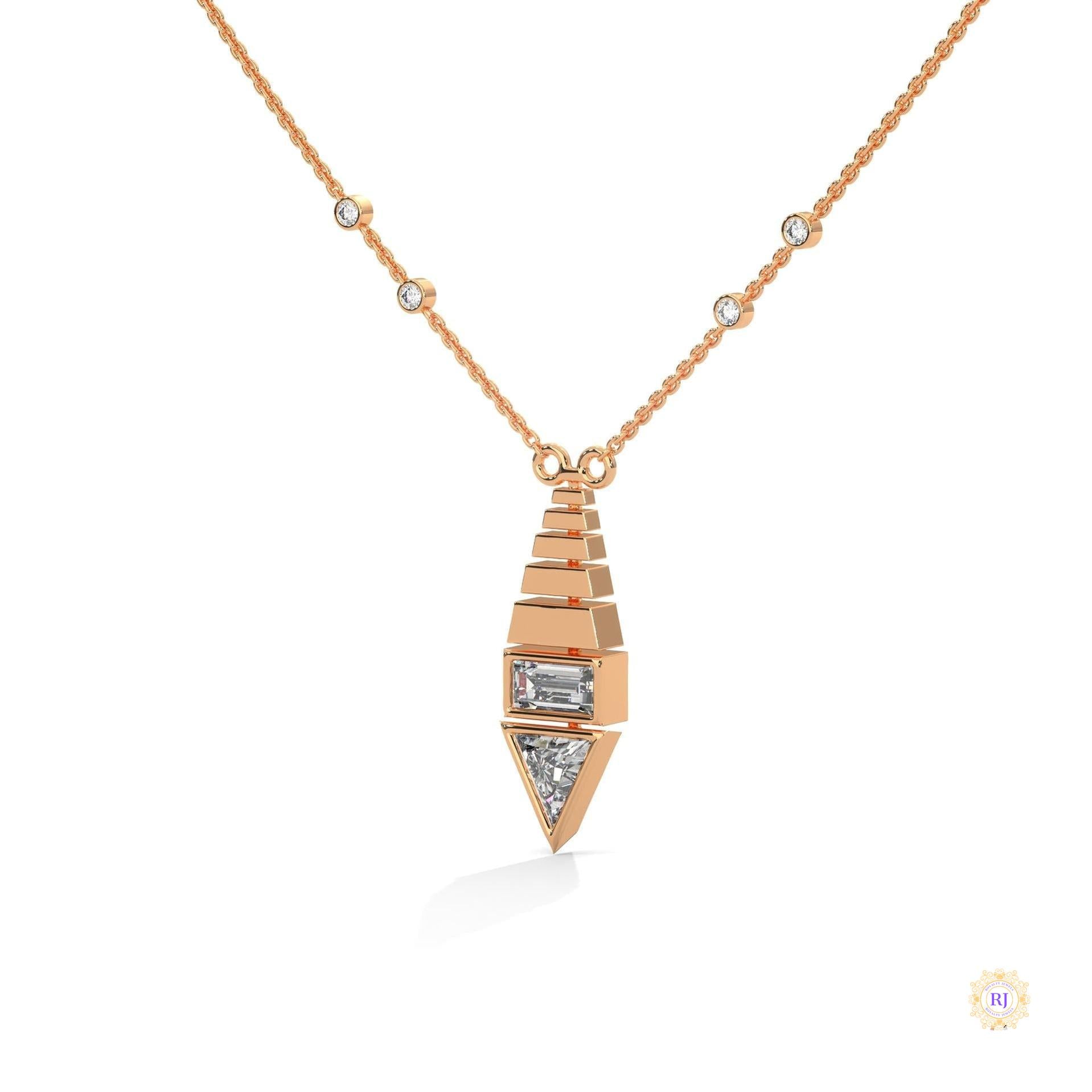 0.60 CT. Art Deco Diamond Pendant