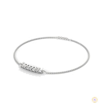 0.60 Ct. Princess Cut Bar Lab Diamond Bracelet