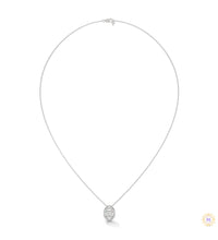 0.65 CT. Marquise Halo Diamond Pendant