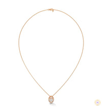 0.65 CT. Marquise Halo Diamond Pendant
