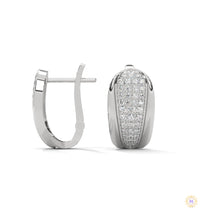0.70 CT. Tapered Pavé Diamond Huggie Earrings