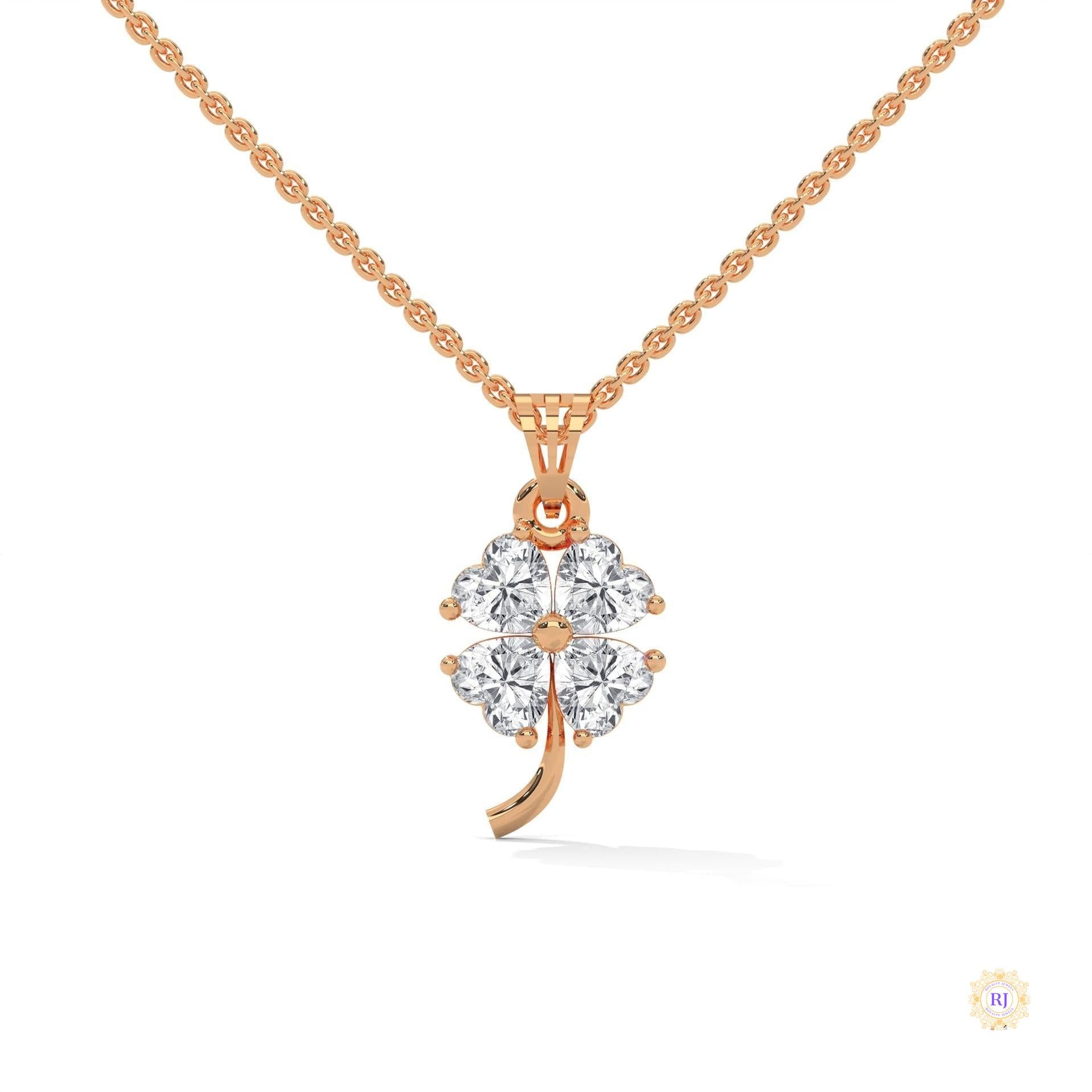0.70 Ct. Diamond Four-Leaf Clover Pendant