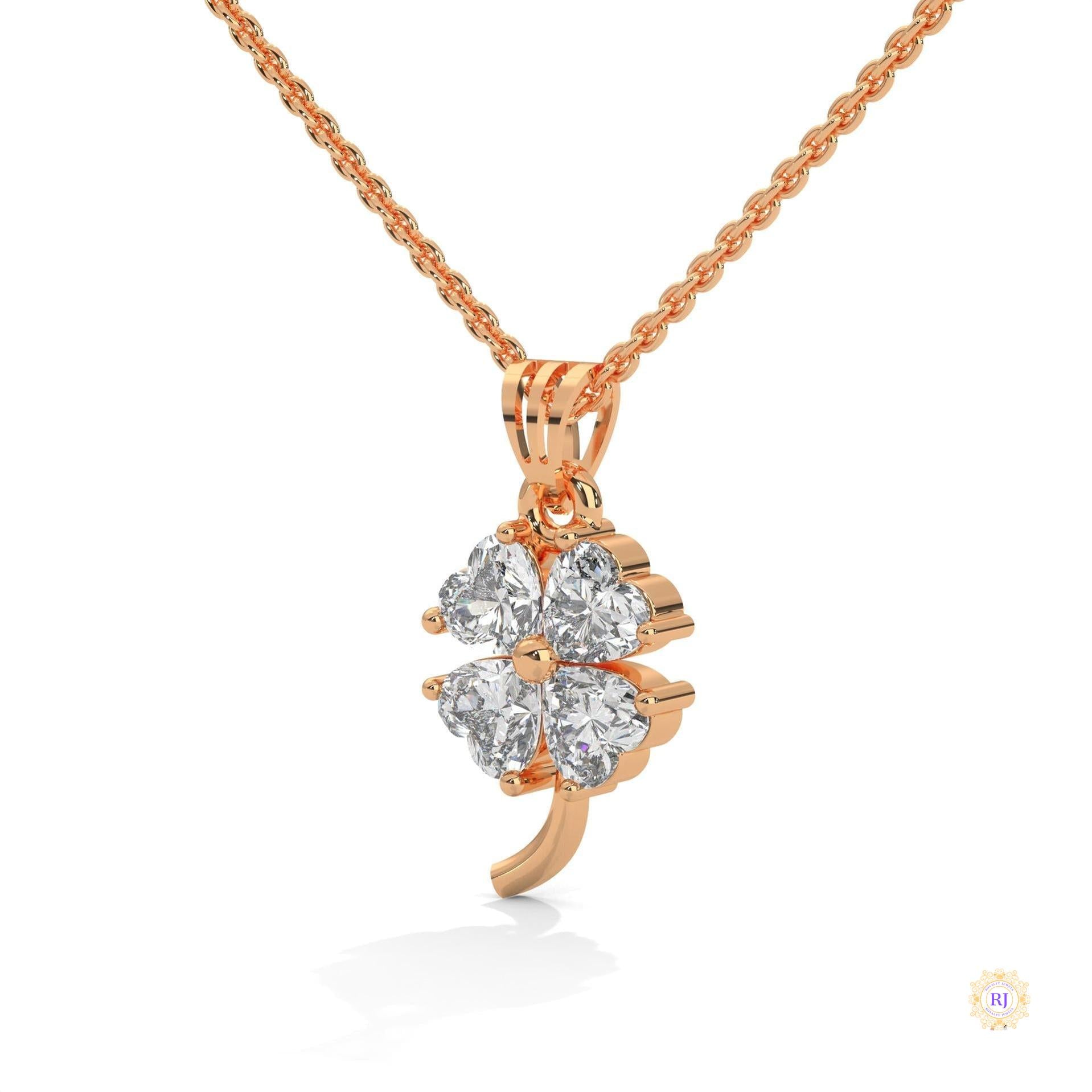 0.70 Ct. Diamond Four-Leaf Clover Pendant