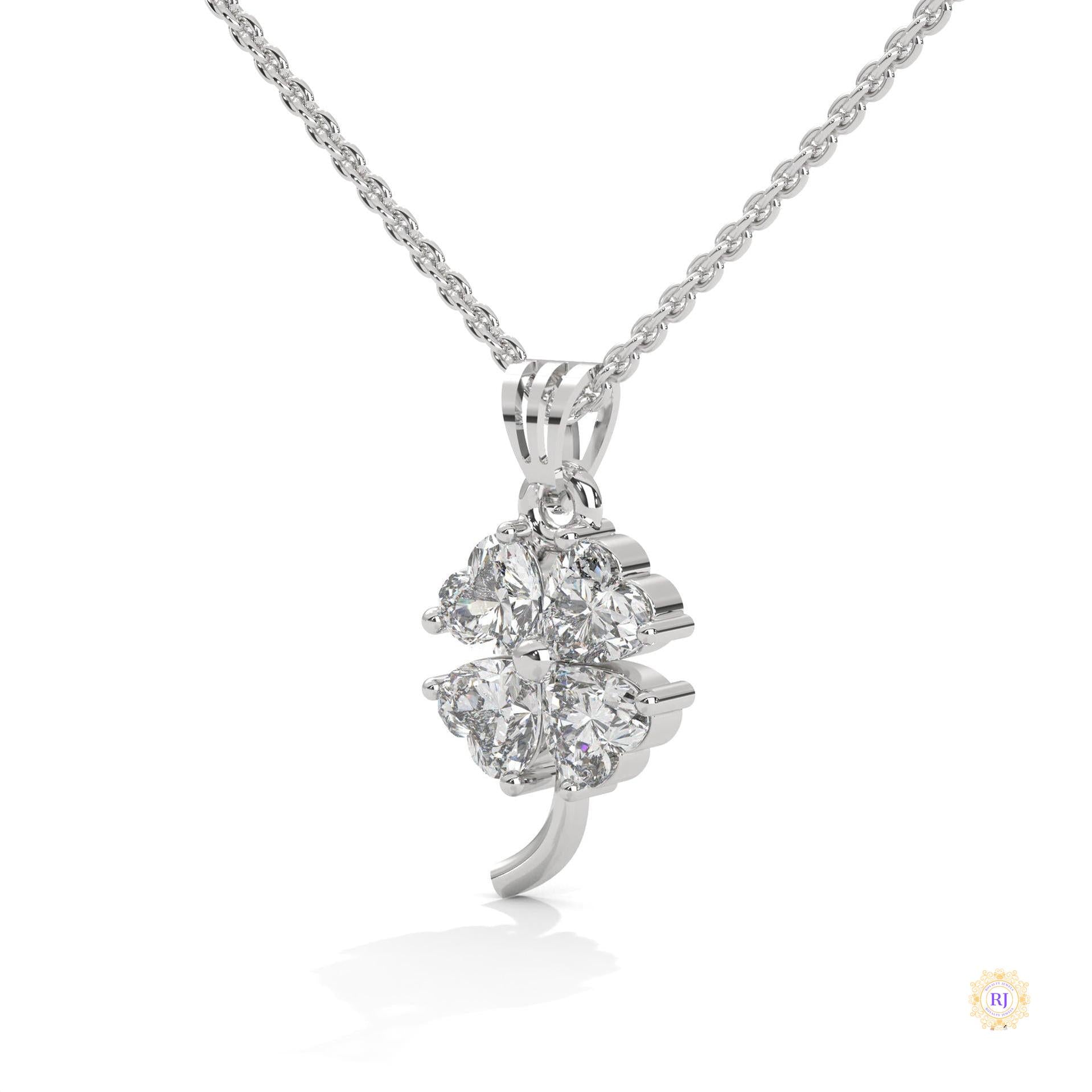 0.70 Ct. Diamond Four-Leaf Clover Pendant
