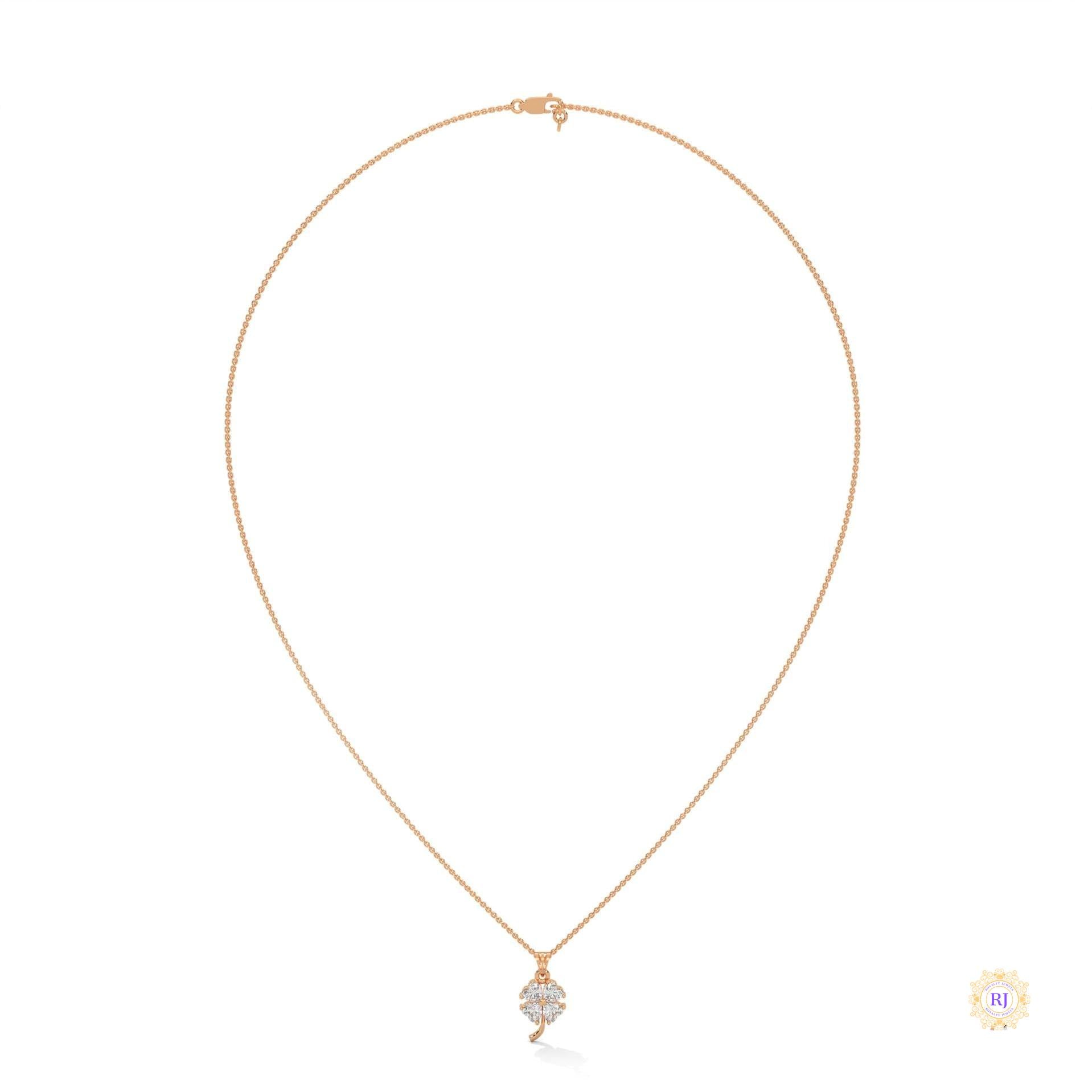 0.70 Ct. Diamond Four-Leaf Clover Pendant