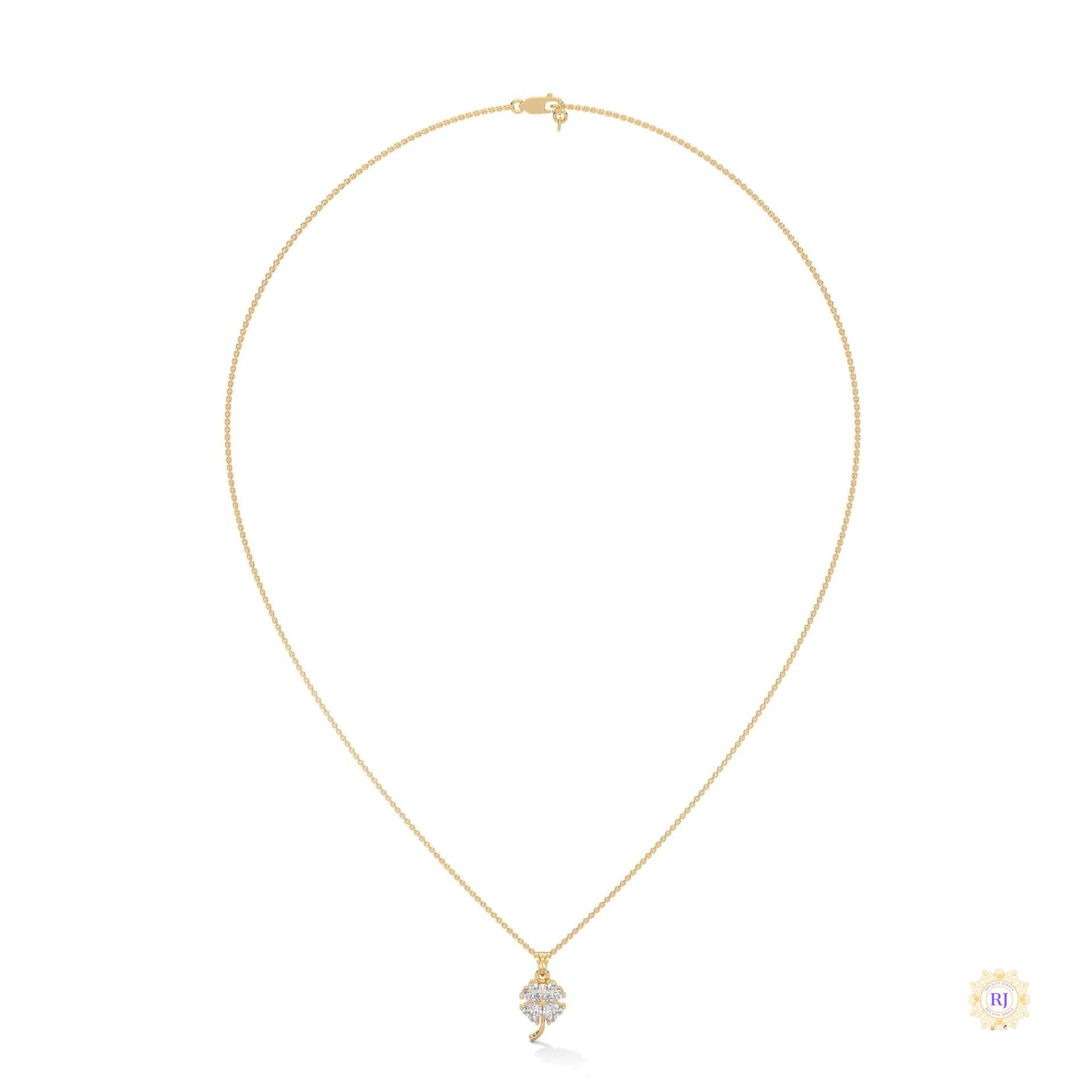 0.70 Ct. Diamond Four-Leaf Clover Pendant