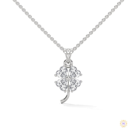 0.70 Ct. Diamond Four-Leaf Clover Pendant