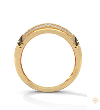 0.70 Ct. Men’s Lab Diamond Ring | Sculpted Pavé Finish