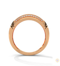 0.70 Ct. Men’s Lab Diamond Ring | Sculpted Pavé Finish