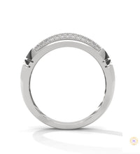 0.70 Ct. Men’s Lab Diamond Ring | Sculpted Pavé Finish
