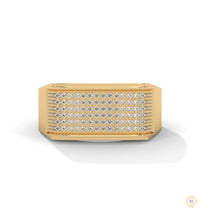 0.70 Ct. Men’s Wide Pavé Lab Diamond Ring | Luxury