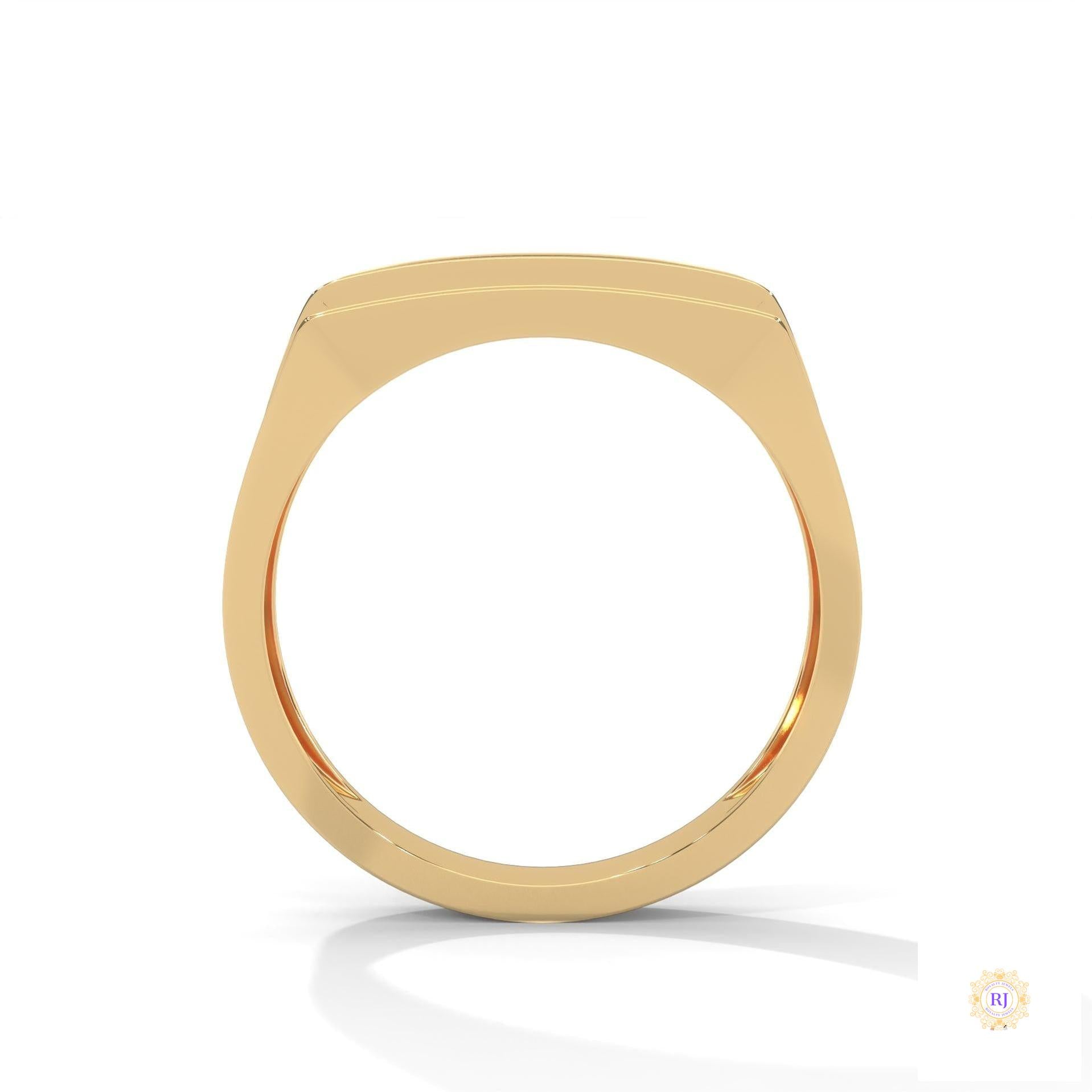 0.70 Ct. Men’s Wide Pavé Lab Diamond Ring | Luxury