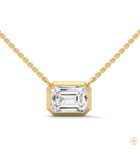 0.75 CT. Emerald-Cut Lab Diamond Pendant