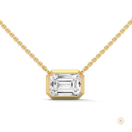 0.75 CT. Emerald-Cut Lab Diamond Pendant